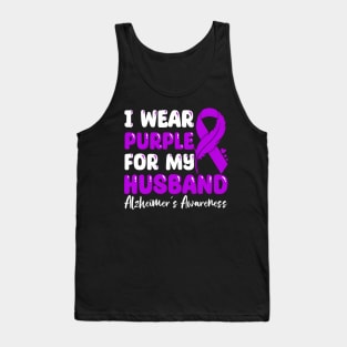 Purple For My Hhusband Alzheimer'S Tank Top